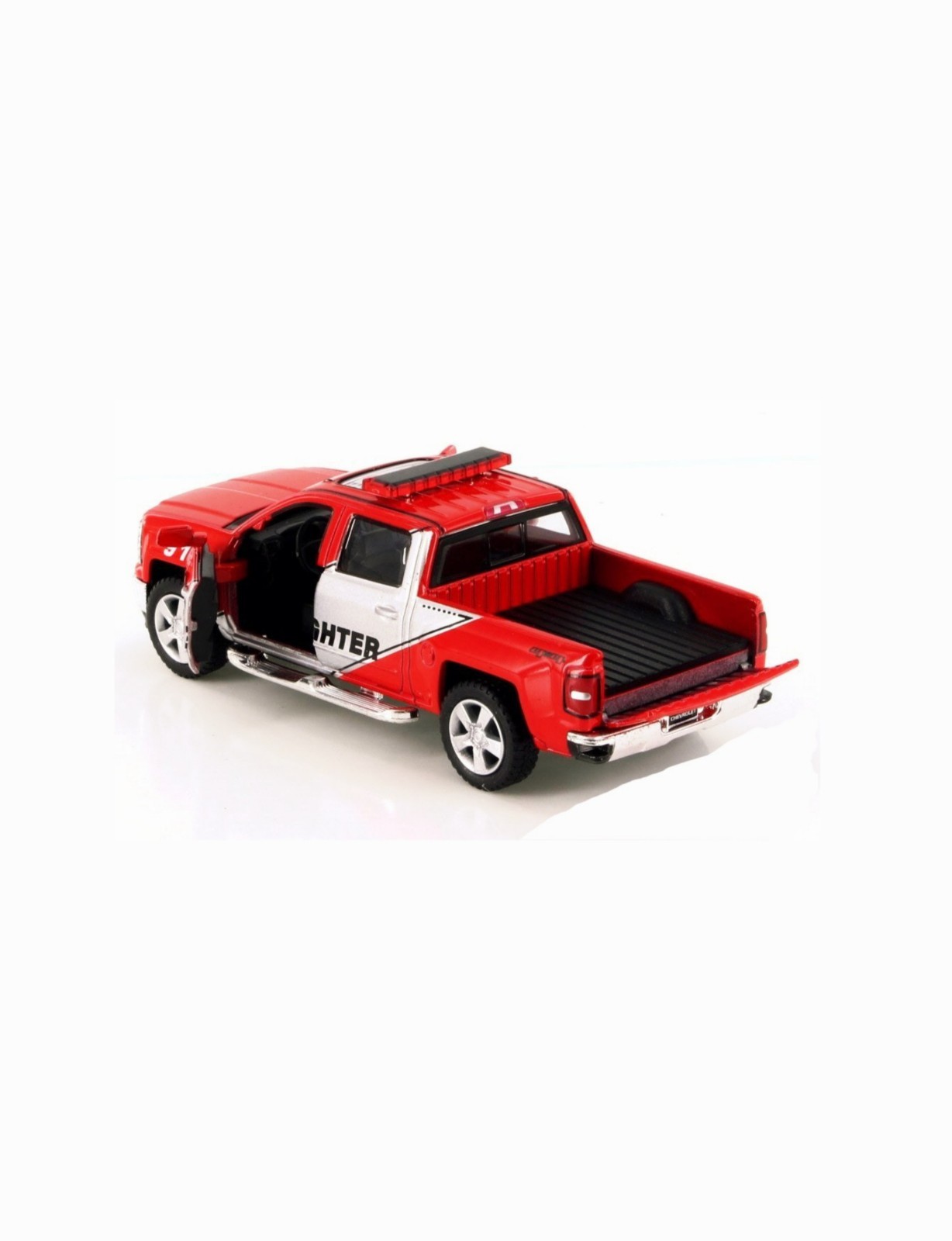 5381DPR BYKinsmart 5″ 2014 Chevrolet Silverado Firefighter Pick-up 1:46 Red