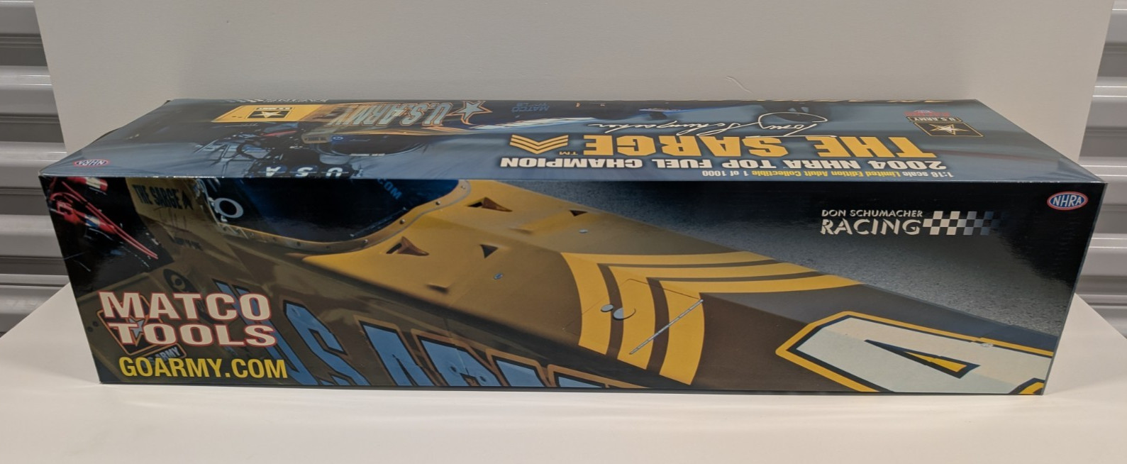 Milestone 2004 Tony Schumacher U.S. Army Sarge 1/16 Top Fuel Dragster NHRA As Is