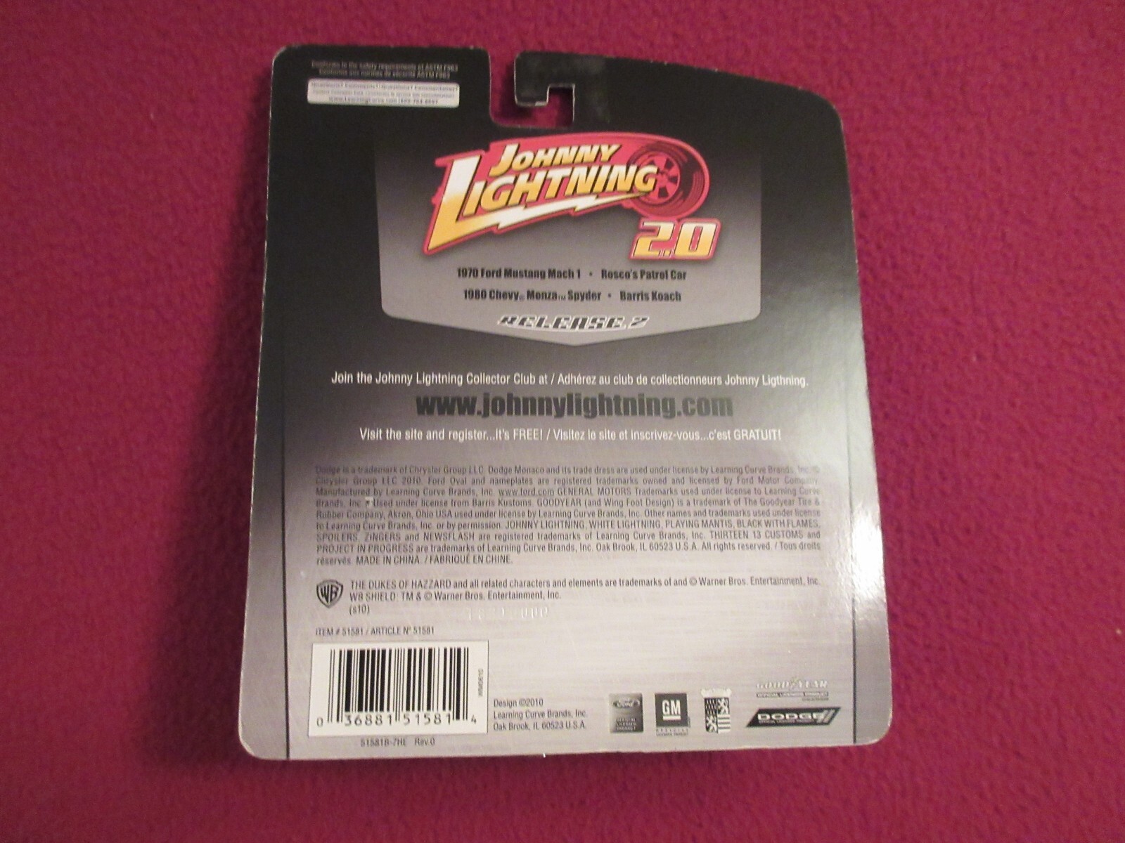 GEORGE BARRIS JOHNNY LIGHTNING ” BARRIS KOACH ” MINT ON CARD FACTORY SEALED
