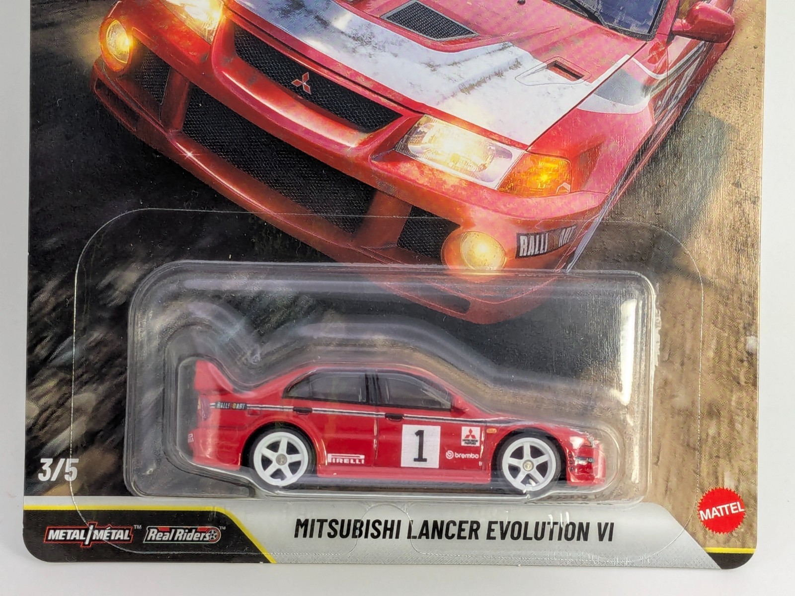 Hot Wheels Premium Thrill Climbers Mitsubishi Lancer Evolution VI Real Riders