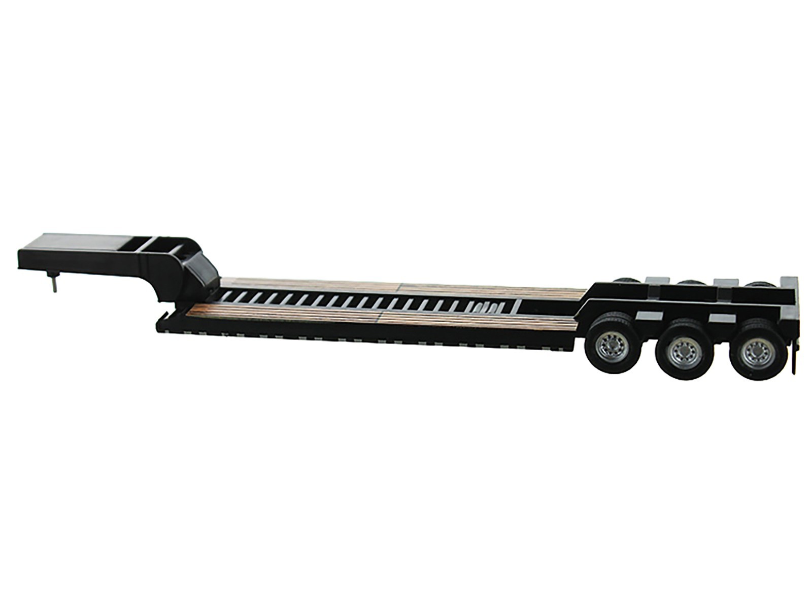 LOW BOY FLATBED TRAILER BLACK 1/87 (HO) MODEL BY HO LOGISTICS HL-489