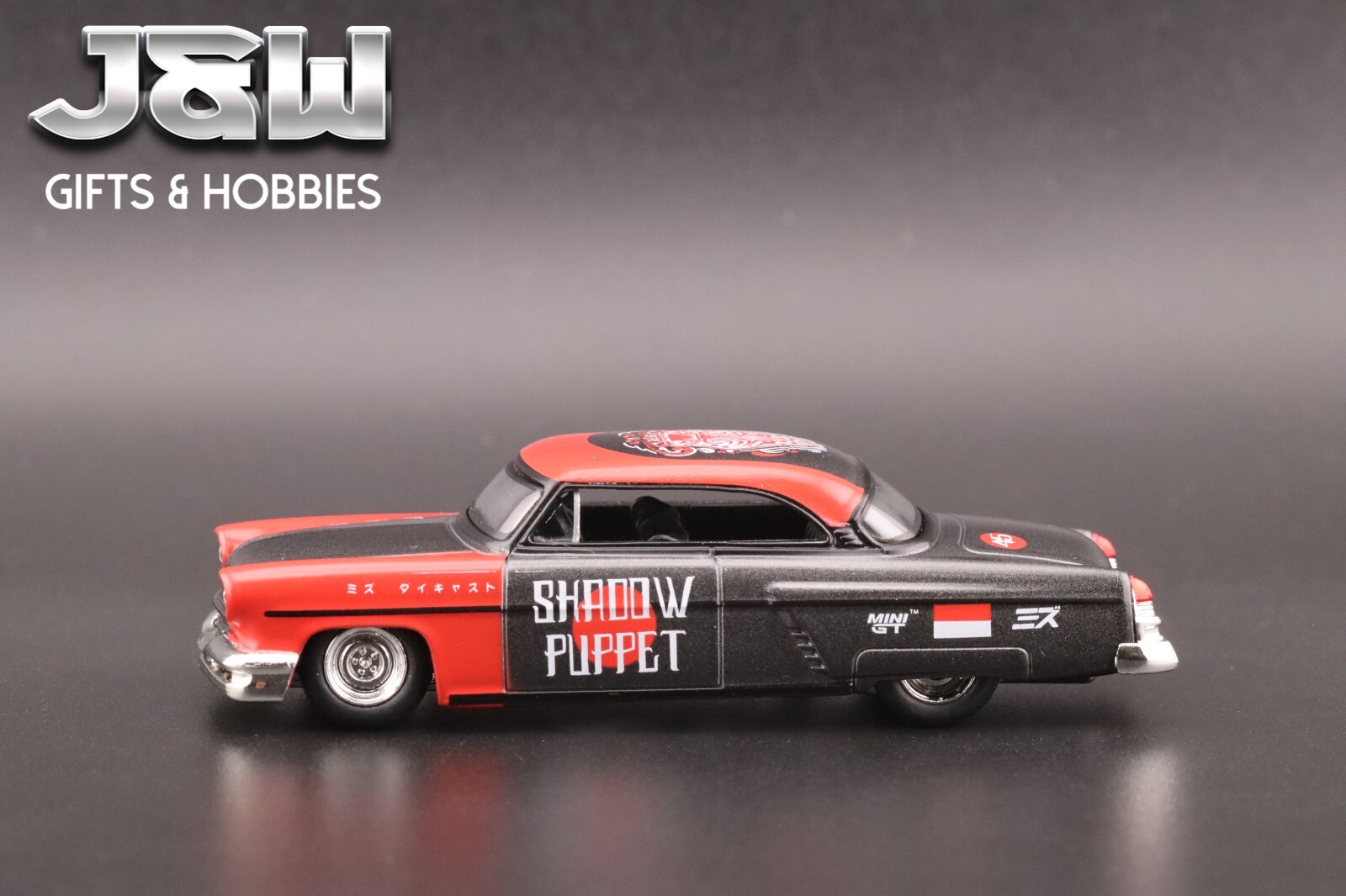 Mini GT x Mizu Diecast Lincoln Capri Hot Rod 1954 “Shadow Puppet” #874 1/64