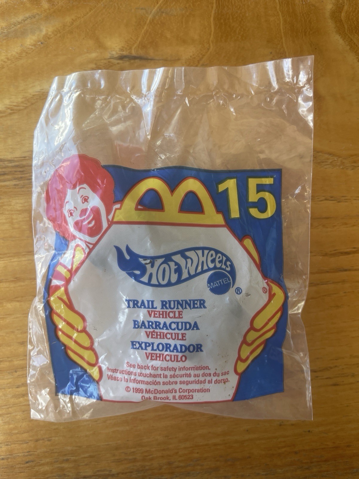 McDonald’s 1999 Happy Meal Toy HOT WHEELS #15 TRAIL RUNNER NEW SEALED