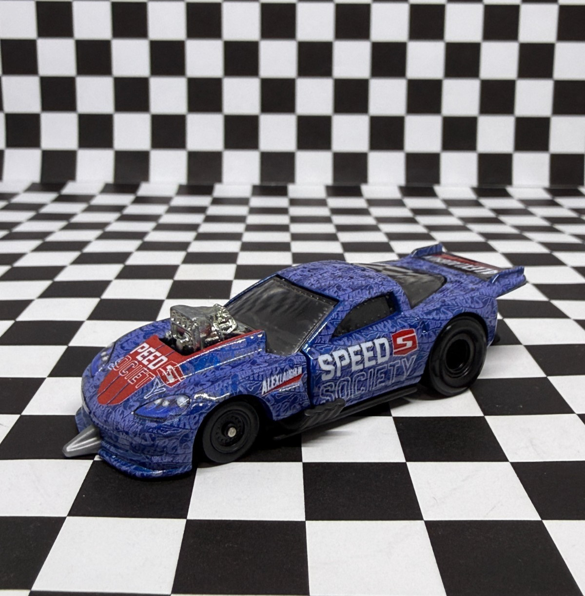 *LOOSE* Hot Wheels 2022 Boulevard Series Blue Corvette Z06 Drag Racer 1/64