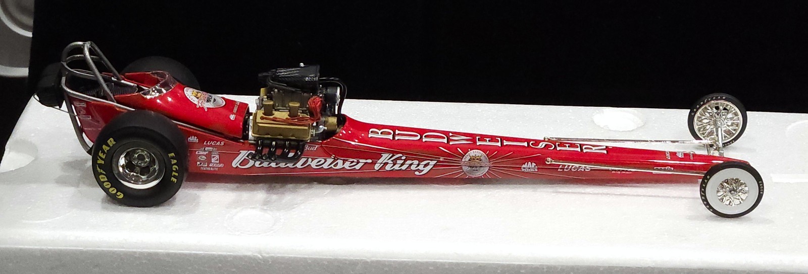 The Fuelers 1320 Kenny Bernstein Forever Red Budweiser Diecast Car #9101 1:24