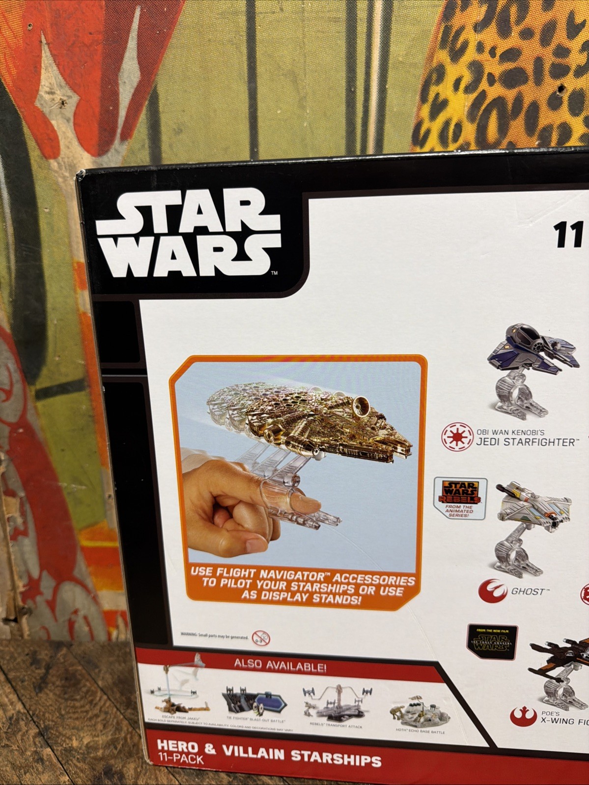 HOT WHEELS DIECAST DISNEY STAR WARS HERO & VILLAIN STARSHIPS 11 PACK FIGURE RARE