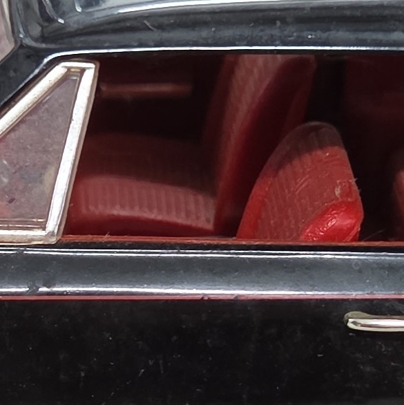 Pontiac GTO Black w/ Red Interior 1:64 Diecast Car With Stand