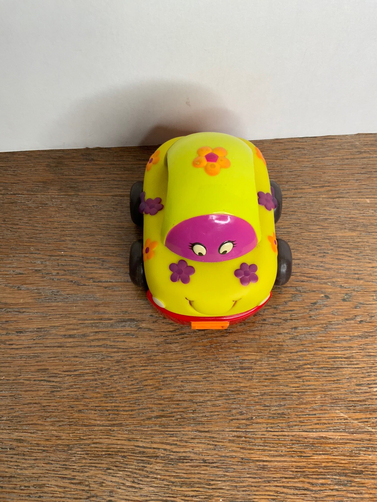 My B Toy Battat Bug Car Pull Back Wind Up Powered Interactive Toddler Baby Toy