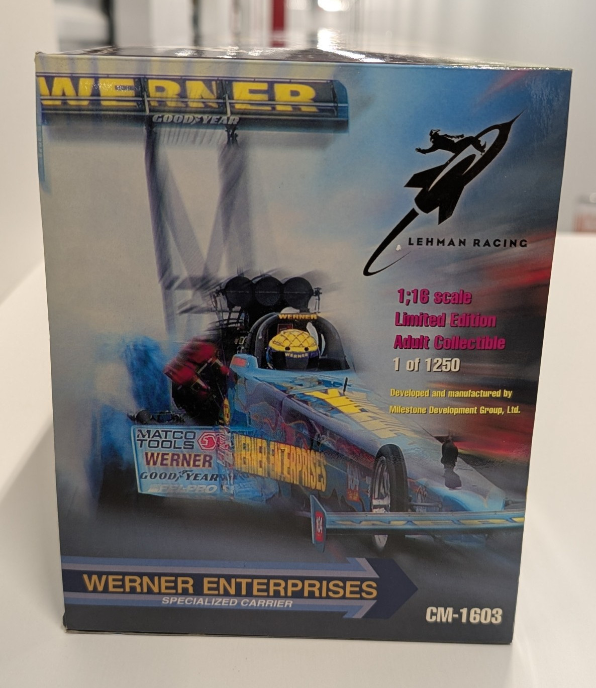 Milestone Werner Enterprises Clay Millican 1/16 Scale Top Fuel Dragster NHRA