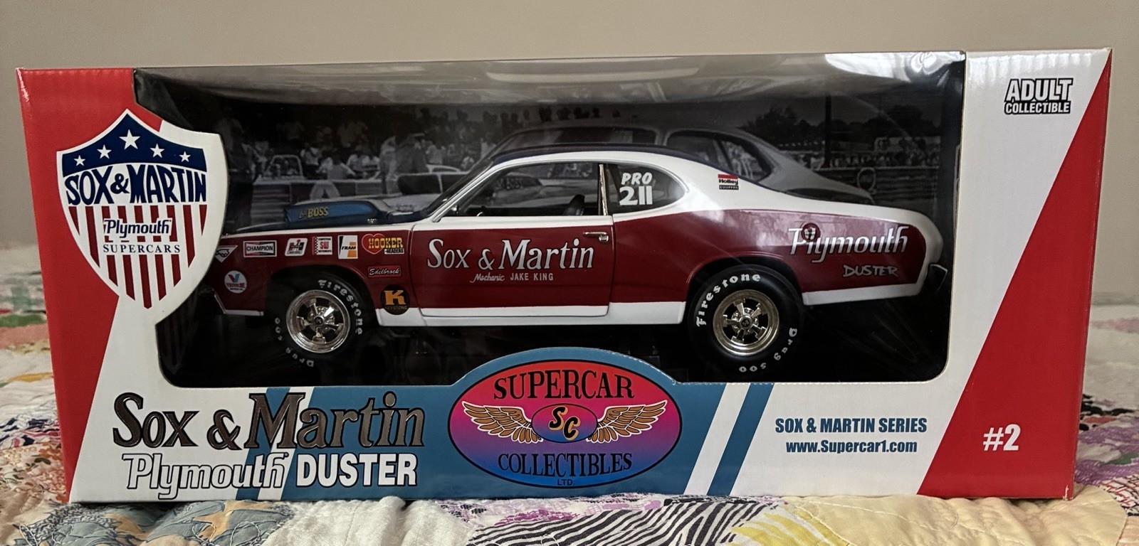 1/18 Ertl 1970 Plymouth Duster Sox and Martin by Supercar Collectibles