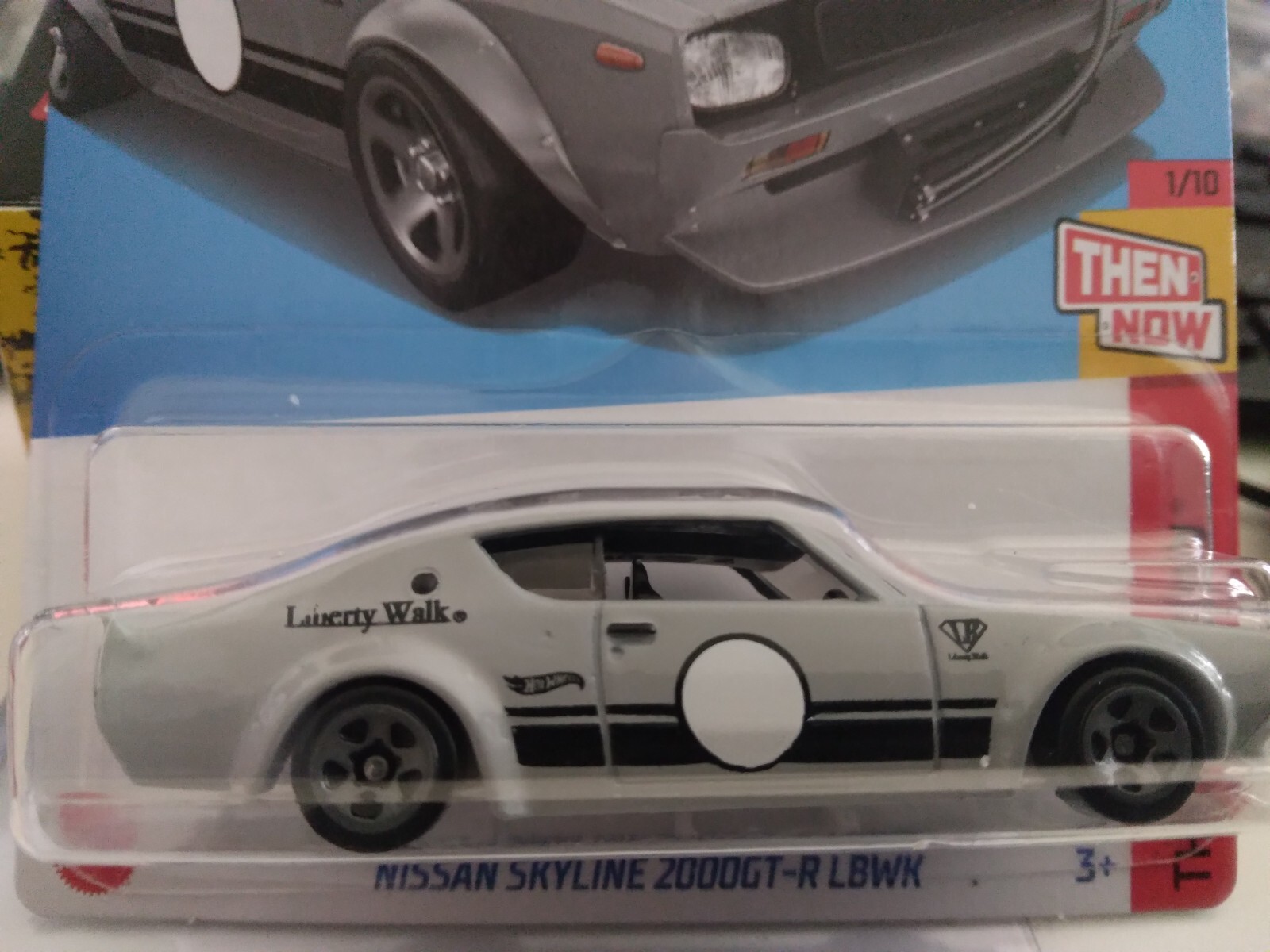 HOT WHEELS 2024-191 THEN AND NOW NISSAN SKYLINE 2000GT R LBWK 1/10 GRAY 5SP
