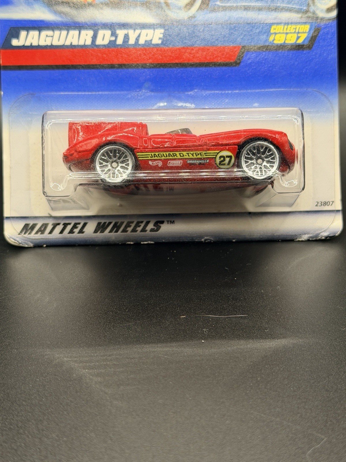 Hot Wheels Jaguar D-Type 1:64 Red Diecast Car Collector #997 Unopened Box