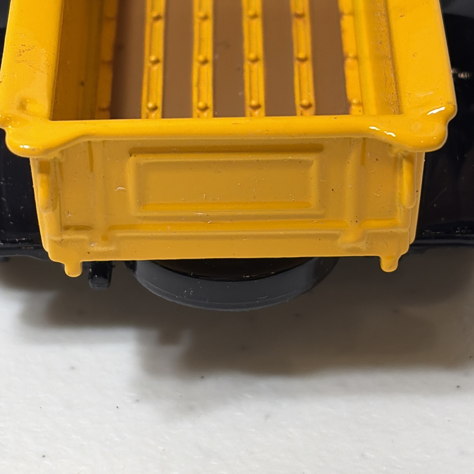 1932 Chevy Open Cab Pickup Diecast Yellow Black Vintage Car Collectible
