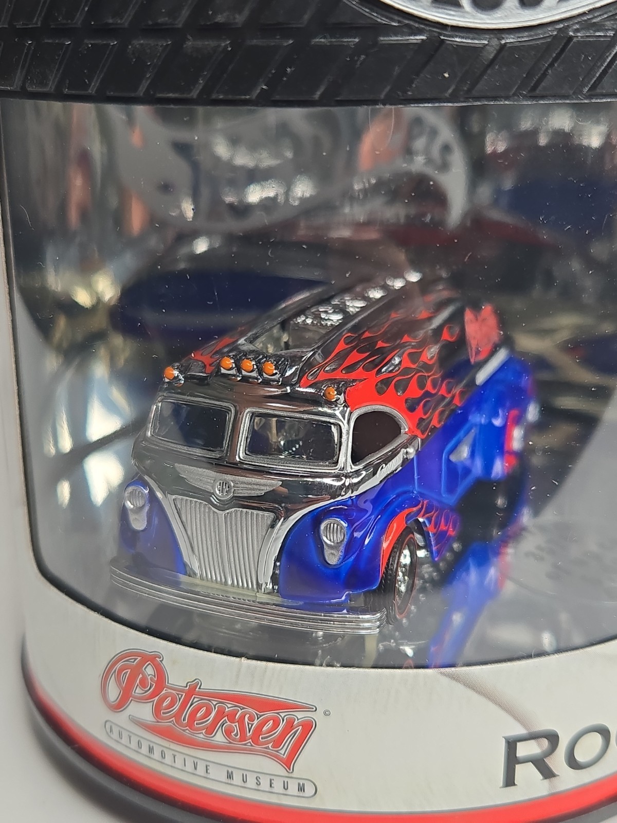 Hot Wheels 2004 Petersen Automotive Museum Oil Can Rocket Oil Tanker Blue