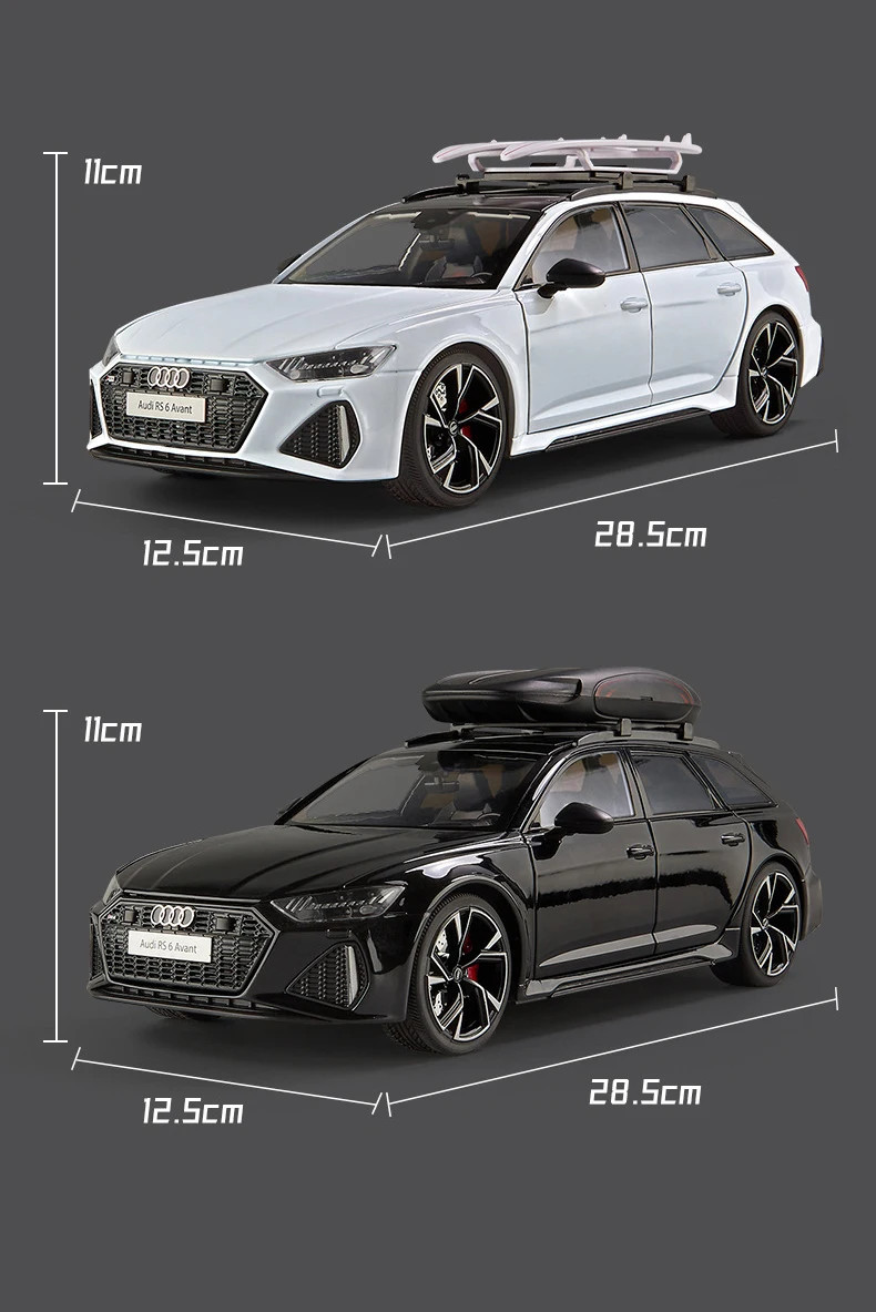 1:18Audi RS6 Avant Station Wagon Alloy Car Model Diecasts Metal Sports Car Vehi