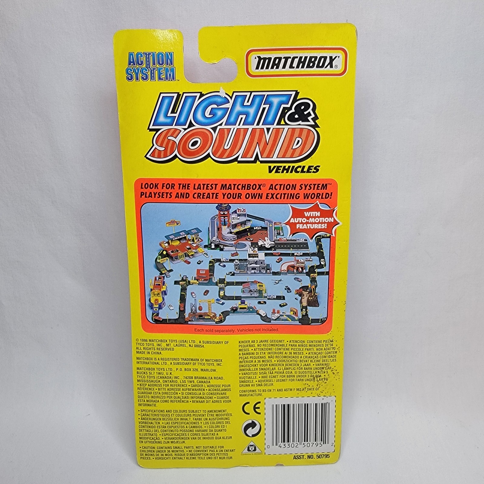 Matchbox Light & Sound Vehicles Taxi Co. Tyco 1996 – New – Read Description