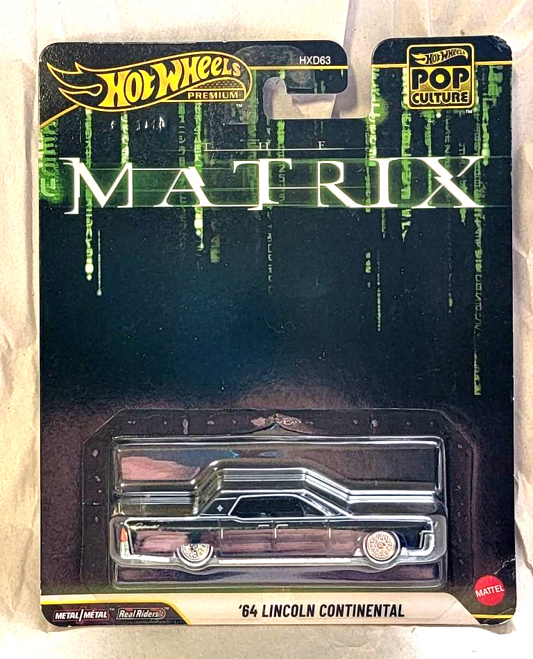 Hot Wheels Pop Culture The Matrix ’64 Lincoln Continental 1:64 Real Riders