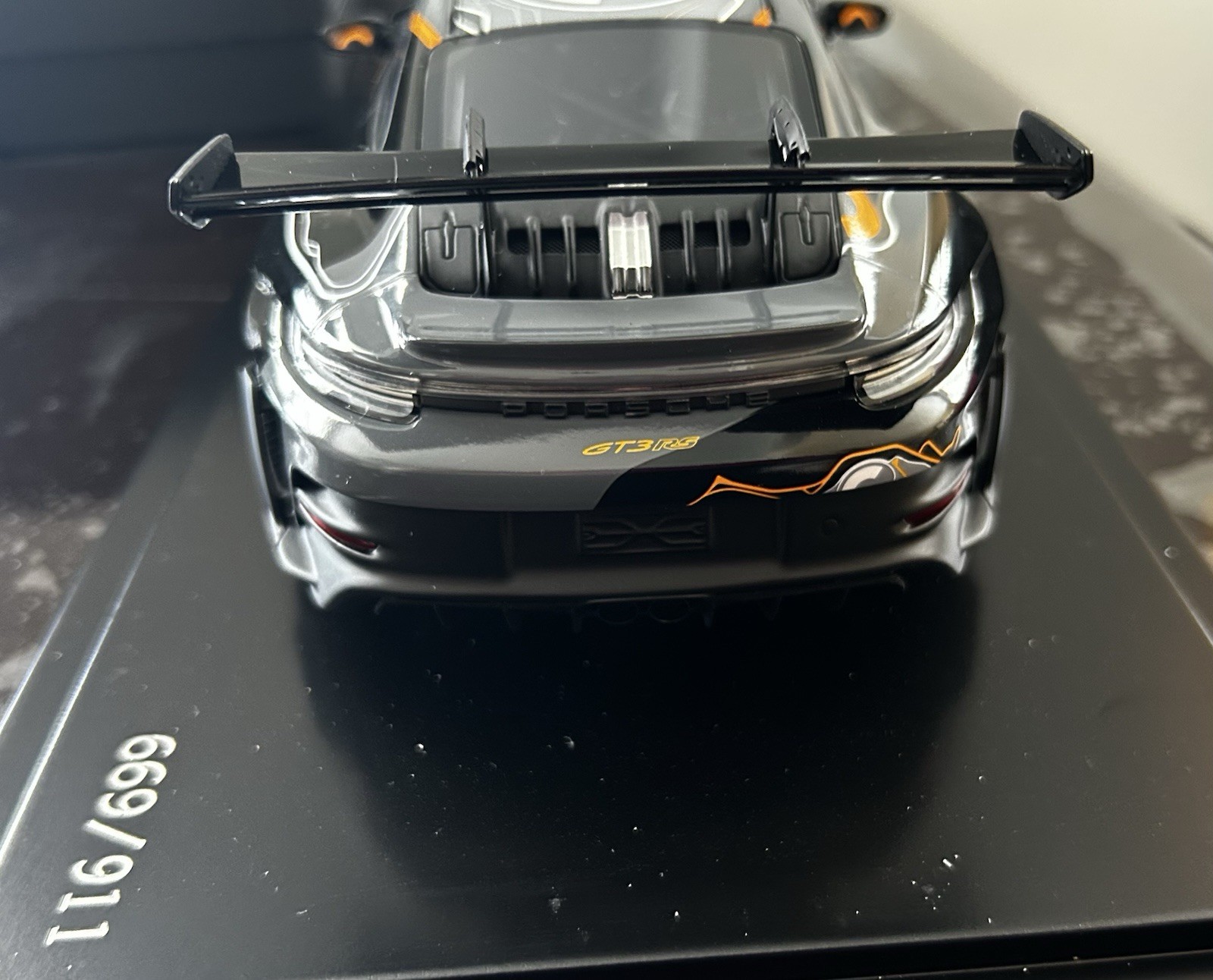 1:18 SPARK PORSCHE 911 GT3 RS 992 BLACK NO BBR D&G MR AMALGAM PEAKO H&H 669/911