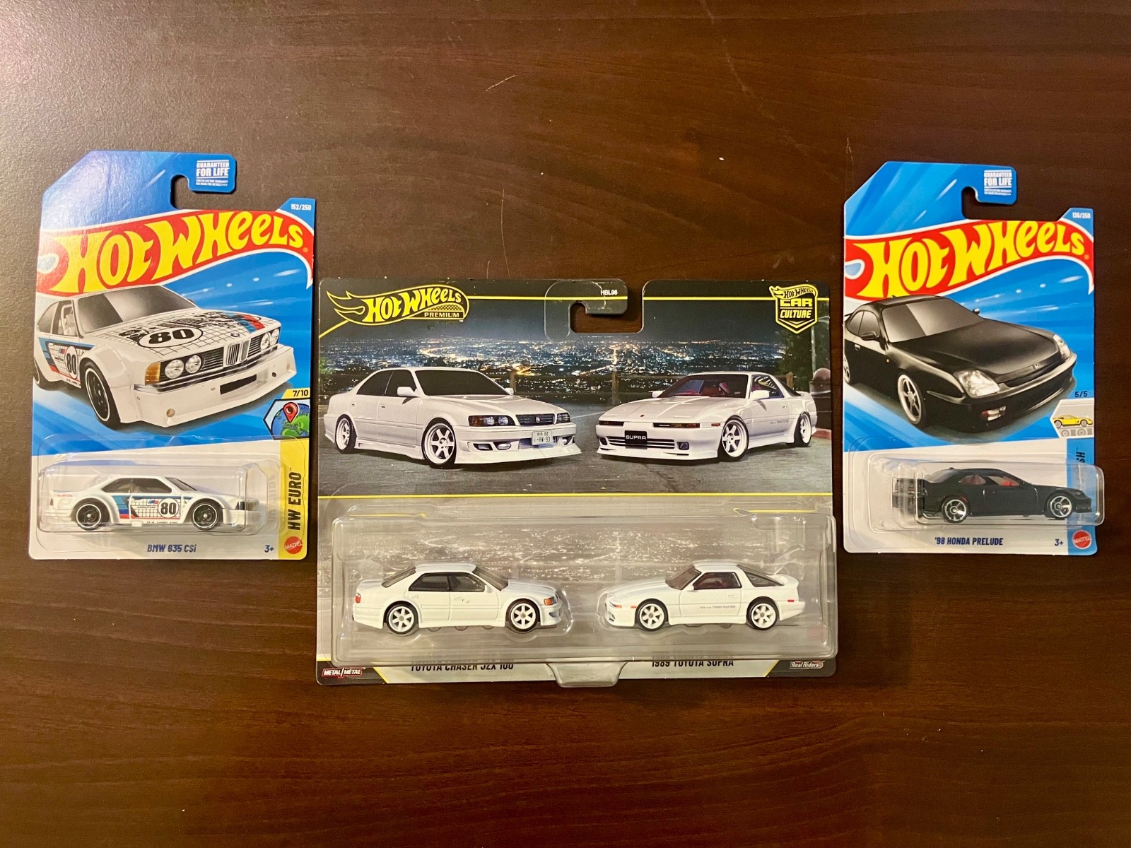 🔥 Hot Wheels Car Culture Premium 2 Pack Chaser JZX100 & 1989 Supra + Main Lines