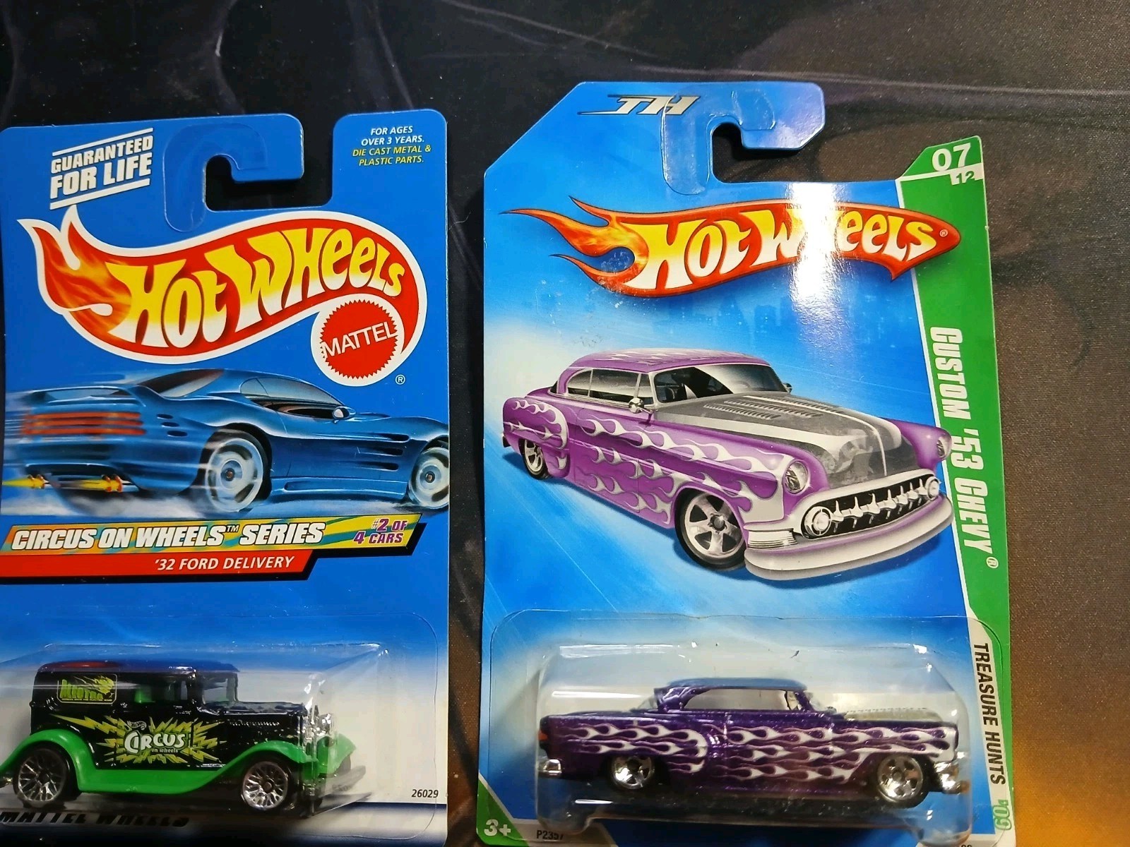 Hot Wheels 32 Ford Delivery & Custom 53 Chevy Diecast Lot Of 2 Sealed