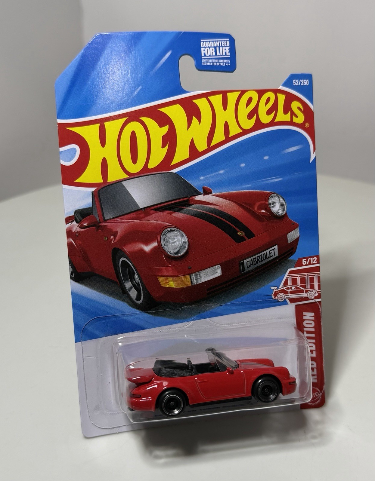 Hot Wheels Red Edition Porsche 911 Turbo Cabriolet 1:64 Brand New