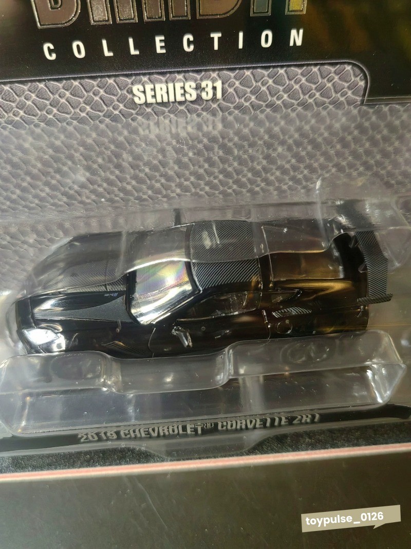 Greenlight 1:64 Black Bandit 2019 Chevrolet Corvette ZR1 – Hard Top Collection