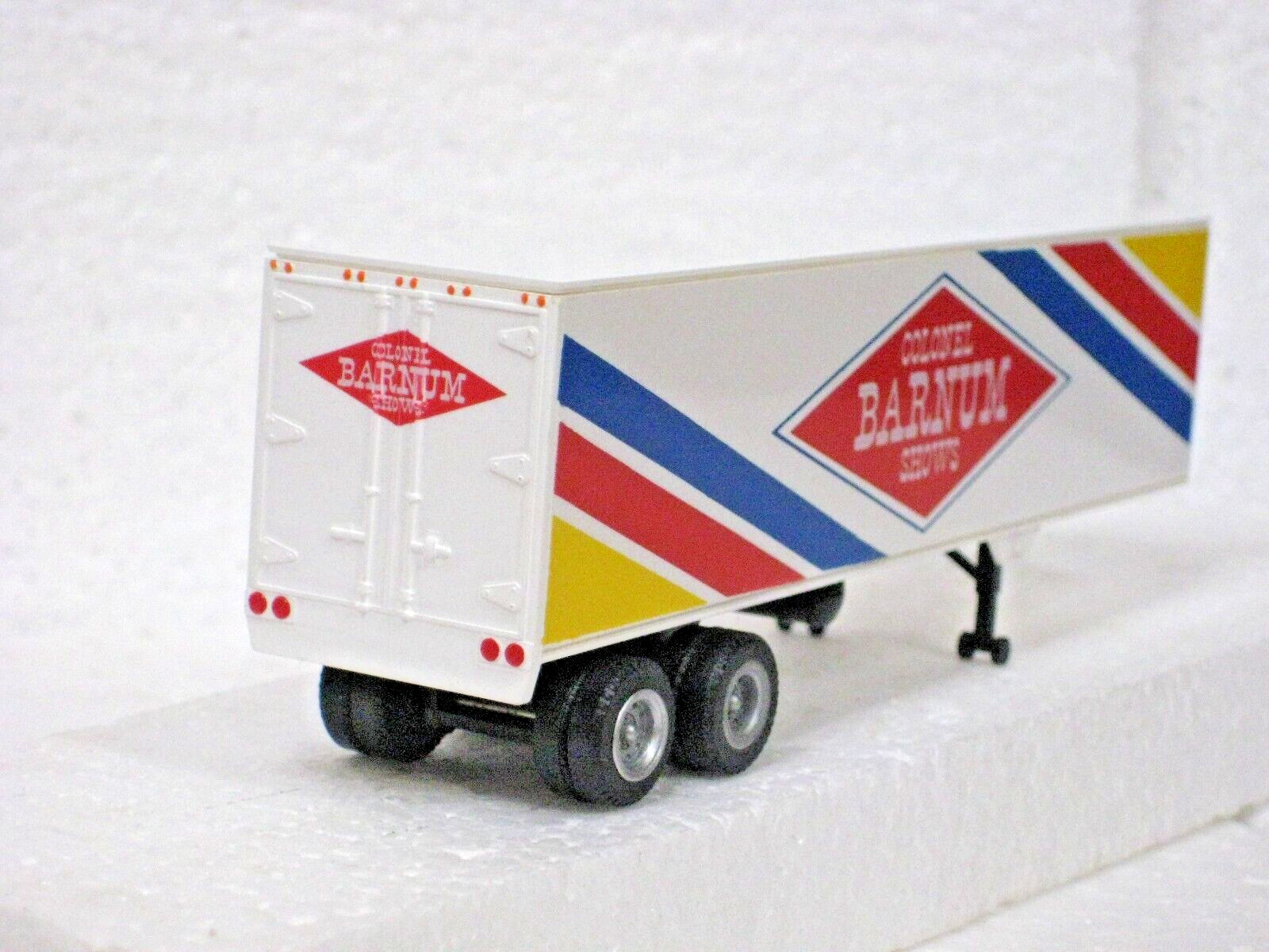 HO SCALE CONCOR COLONEL BARNUM SHOWS 2 PCS TRACTOR TRAILER