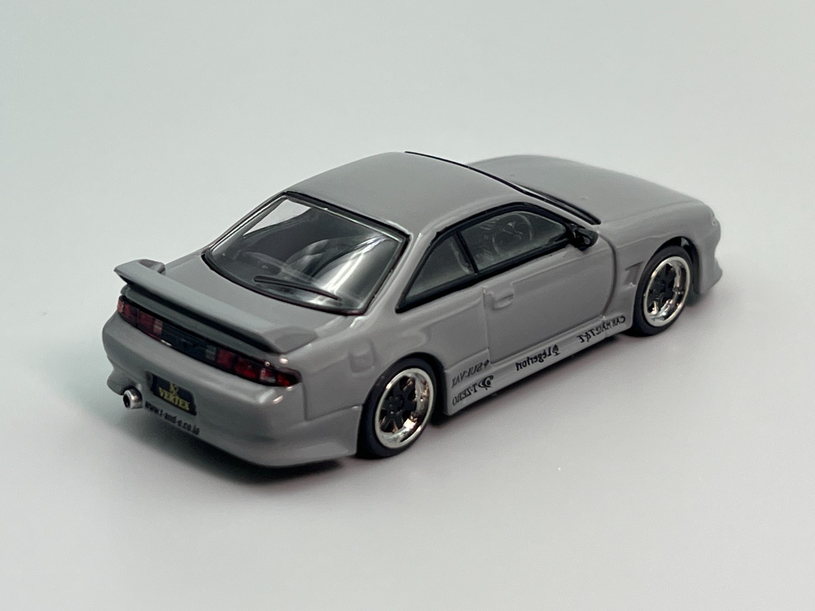 Nissan Silvia S14 240SX VERTEX Grey Tarmac Works 1/64 scale