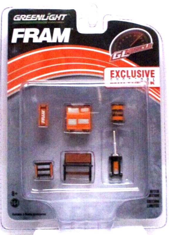 Greenlight Collectibles Exclusive FRAM Shop Tool Multipack 1:64 Limited Edition!