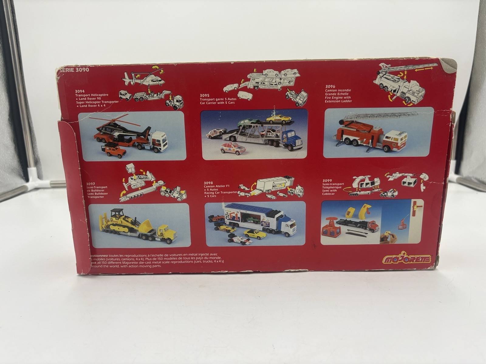 Majorette Super Movers Series 3090 Die-Cast NY Firetruck W/ Extension Ladder NIB