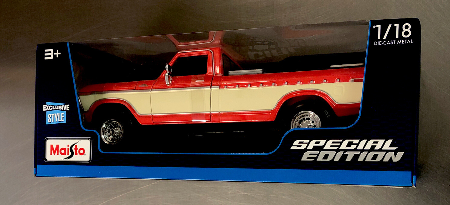 MAISTO SPECIAL EDITION 1979 FORD F150 PICKUP TRUCK EXCLUSIVE STYLE 1/18 SCALE