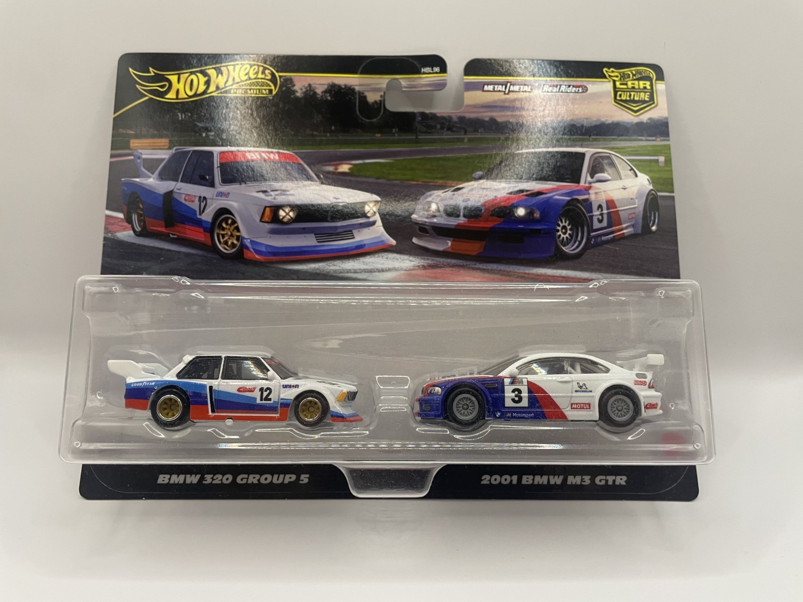 2025 Hot Wheels Premium 2 Pack BMW 320 Group 5 & 2001 BMW M3 GTR 1:64