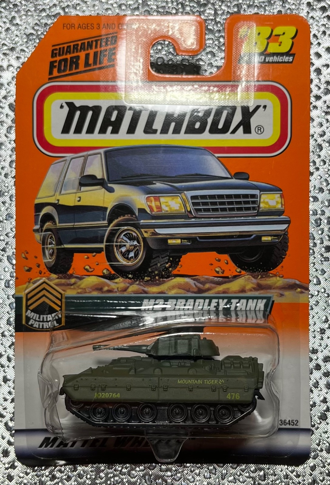 M2 BRADLEY TANK MATCHBOX MILITARY PATROL SERIES #83