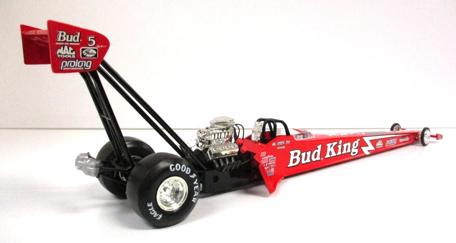 ACTION KENNY BERNSTEIN BUDWEISER LOUIE THE LIZARD 1998 TOP FUEL DRAGSTER 1/24