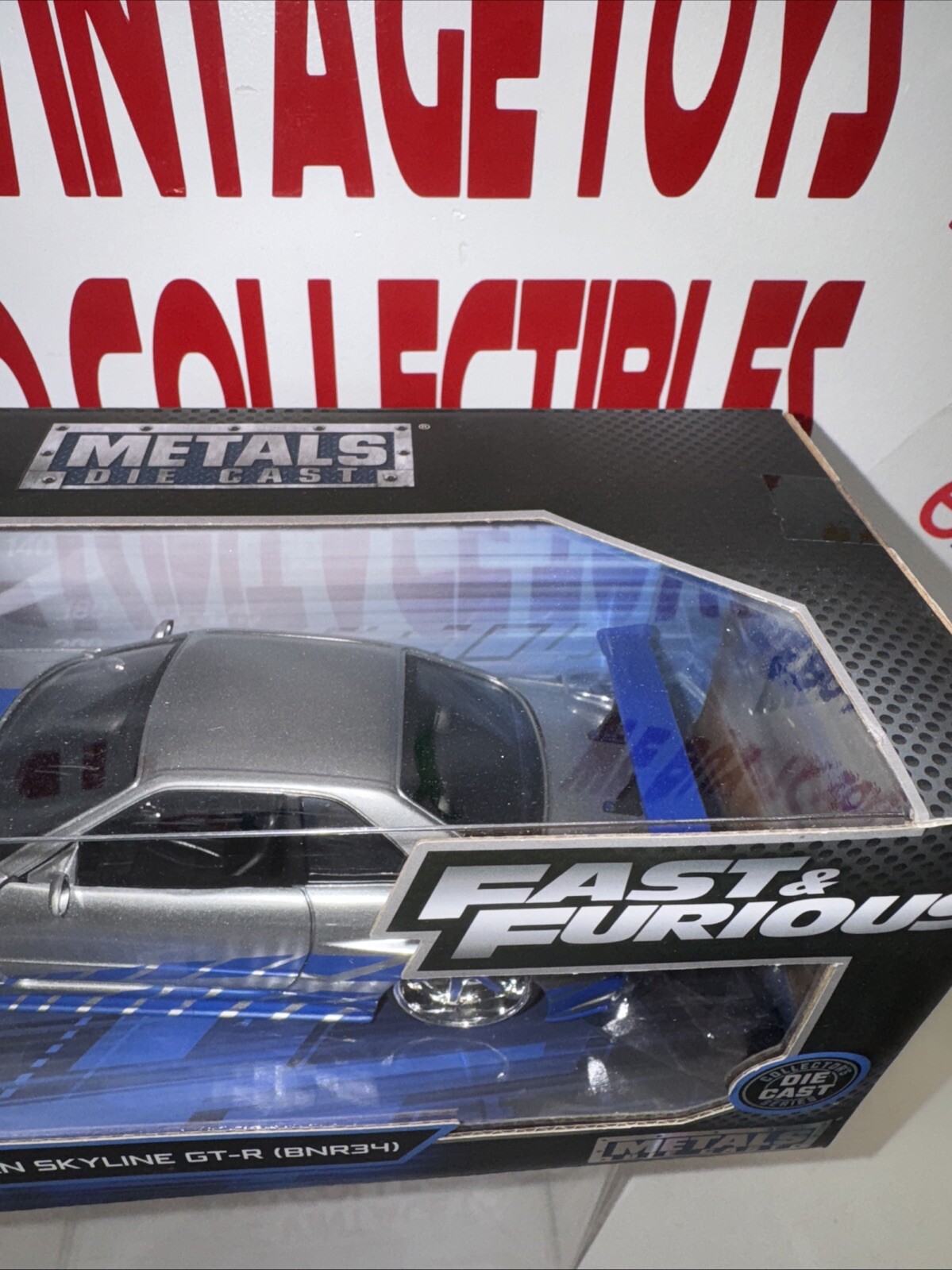 Fast And Furious Brian’s Nissan Skyline GT-R Hard Top Jada Diecast Car 8″ 1:24