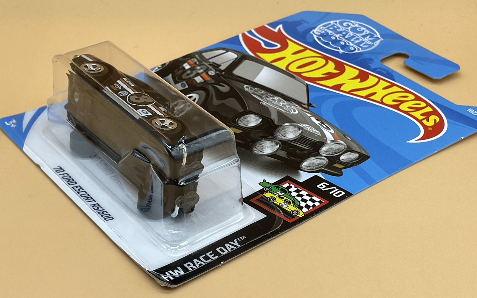 Hot Wheels Ford Escort RS1600 Gumball 3000 HW Rally Long Card Sealed