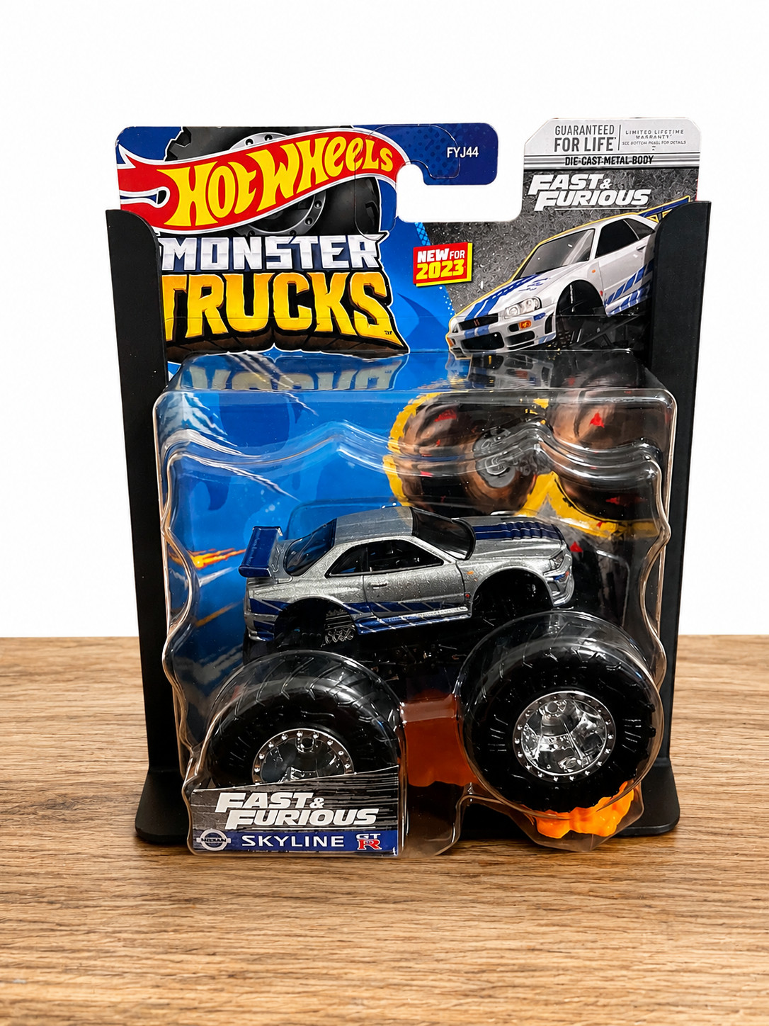 Hot Wheels Nissan Skyline GT-R Fast & Furious Monster Truck 1/64 New WITH Stand
