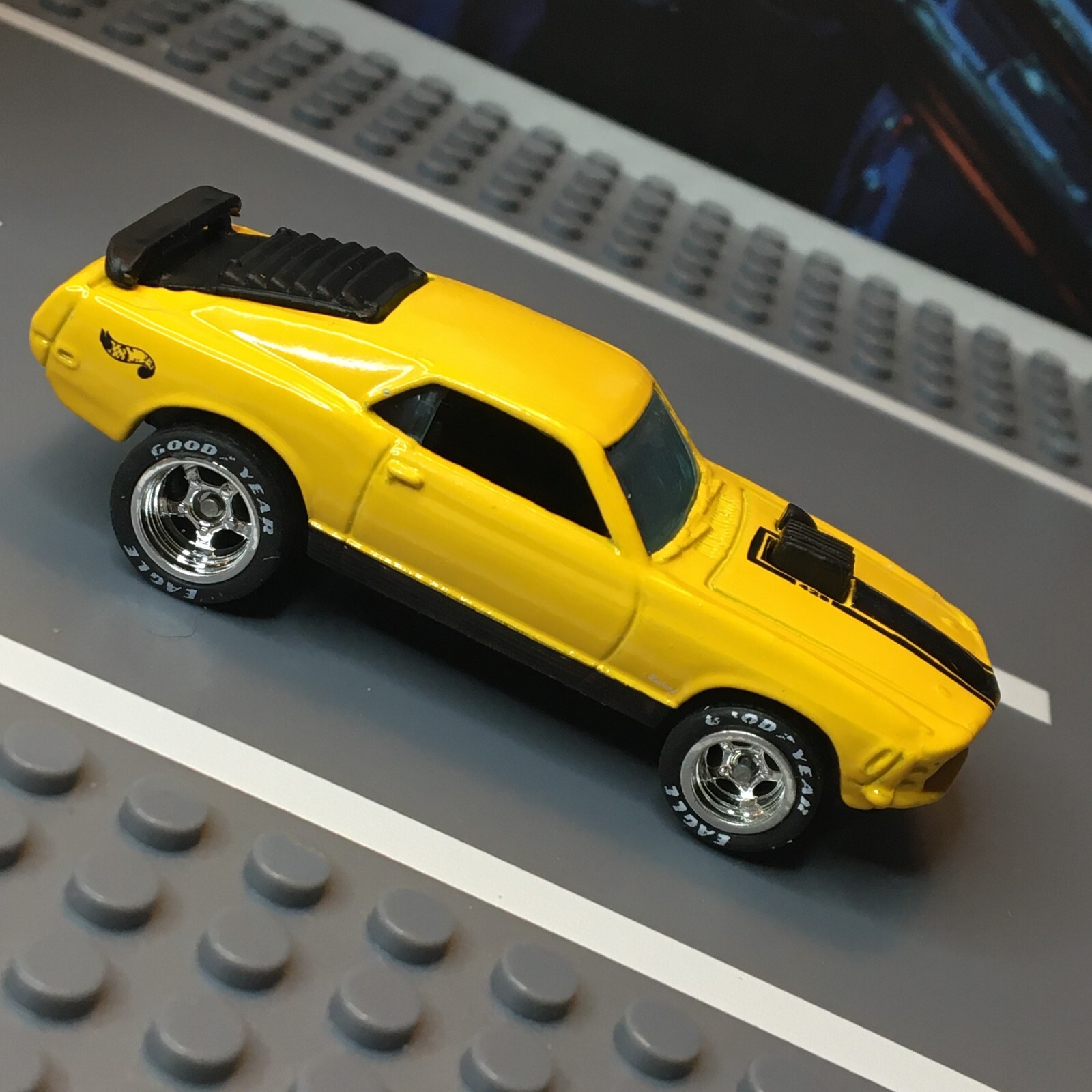 Hot Wheels 1998 FE ’70 Ford Mustang Mach 1 CUSTOM Super Real Riders Wheel Swap