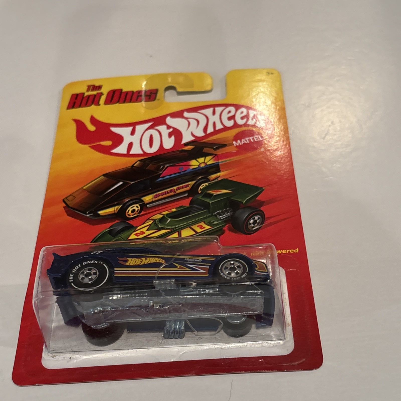 Hot Wheels The Hot Ones Chase Whiteline Plymouth Arrow Funny Car Blue 2011