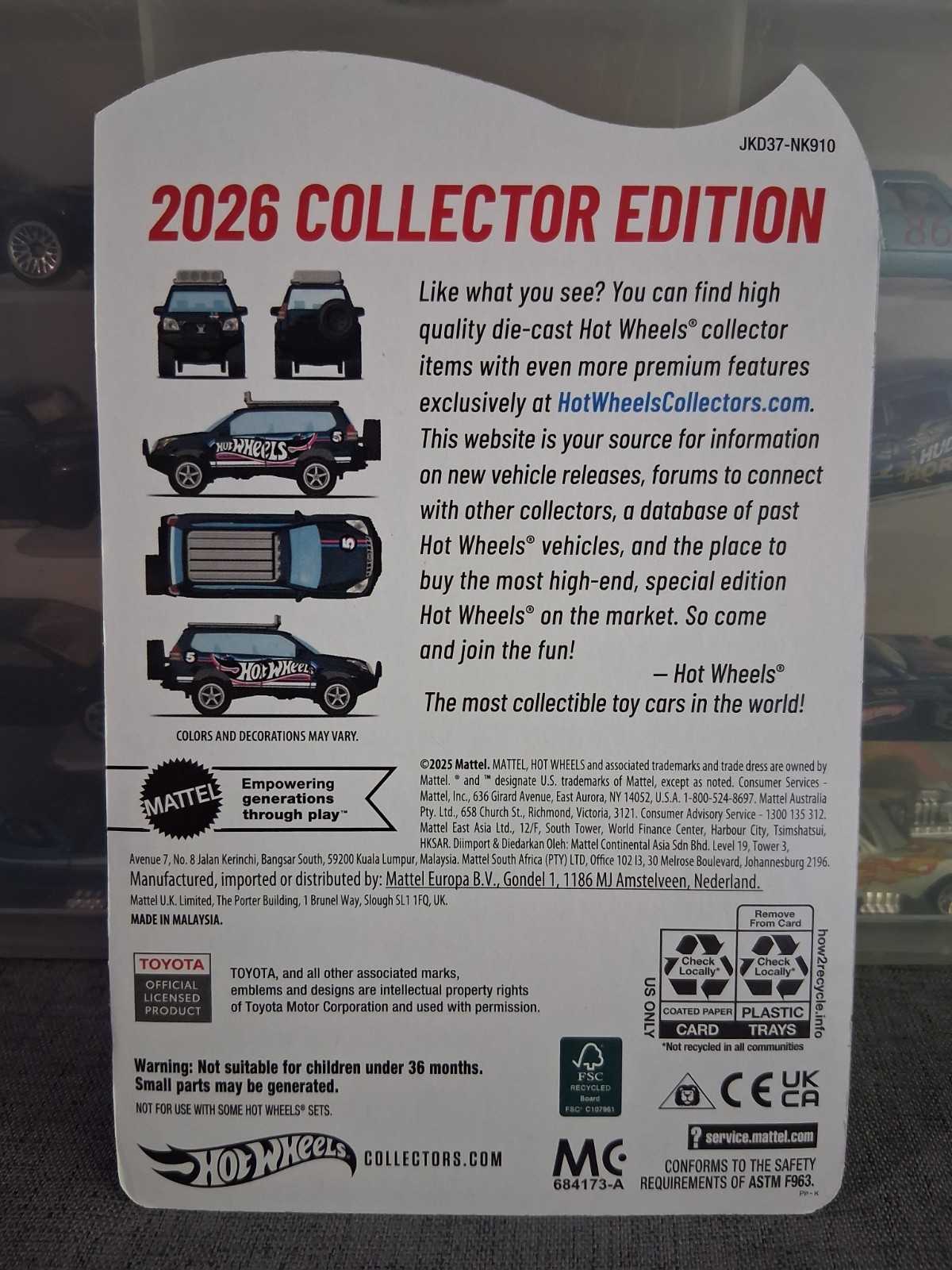 Hot Wheels ’05 Toyota Land Cruiser Prado Mail-in Collectors Edition