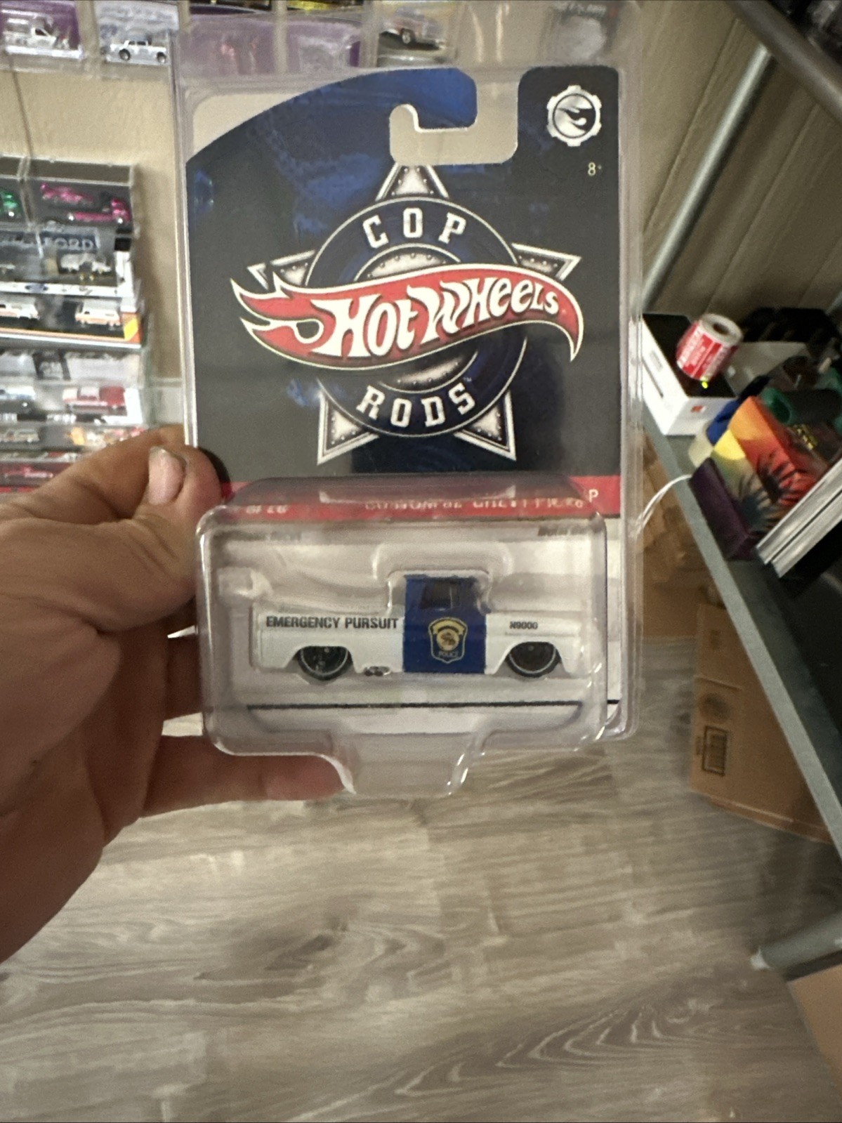 Hotwheel Cop Rod Custom 62 C10 Metal Base Truck