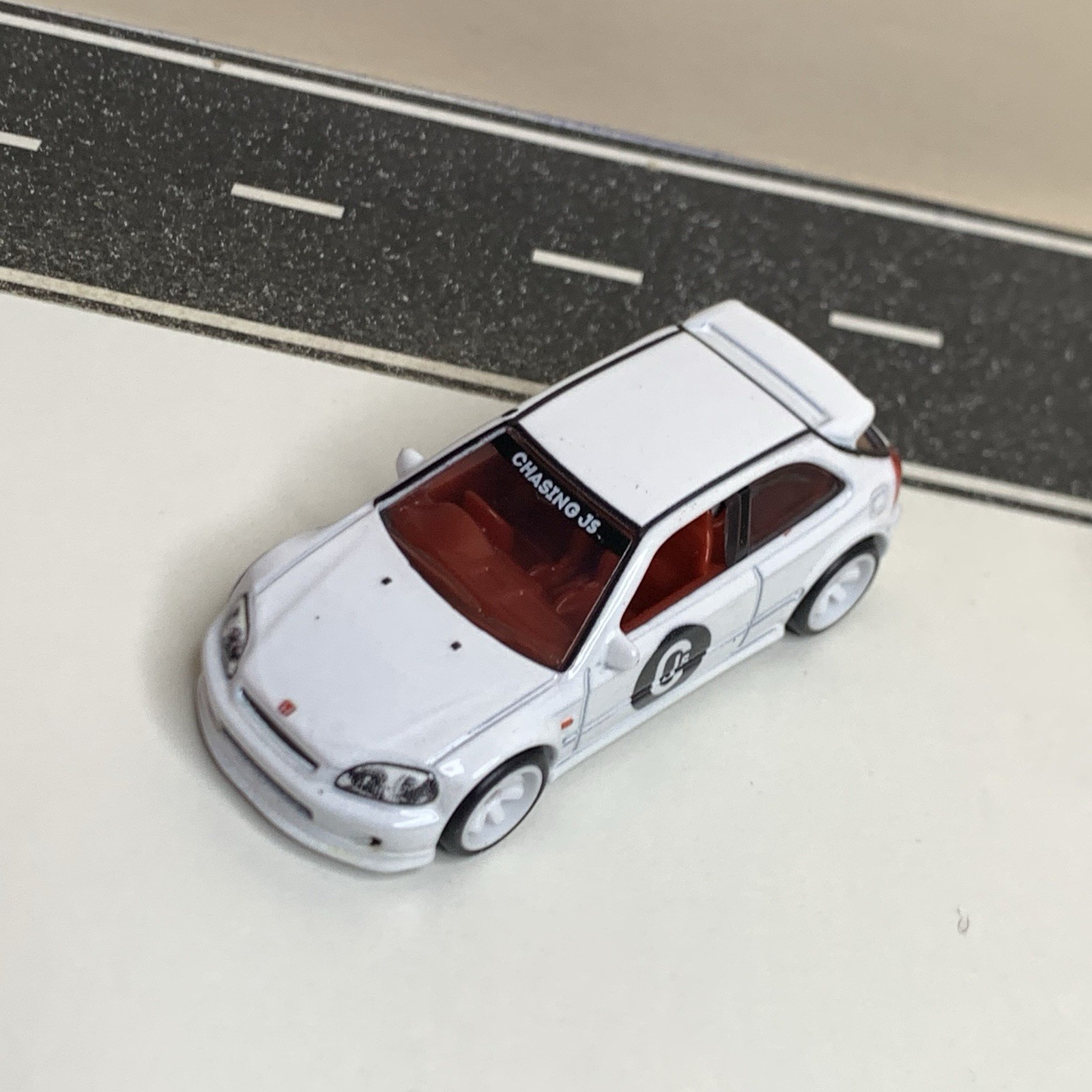 Hot Wheels Premium Boulevard #73 ’99 Honda Civic Type R EK9 Hatch White 1:64 NM