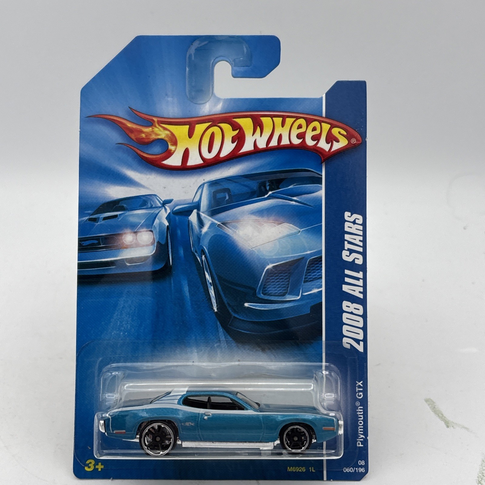 HOT WHEELS 2008 ALL STARS SERIES 71 PLYMOUTH GTX KMART COLOR EXCLUSIVE BLUE