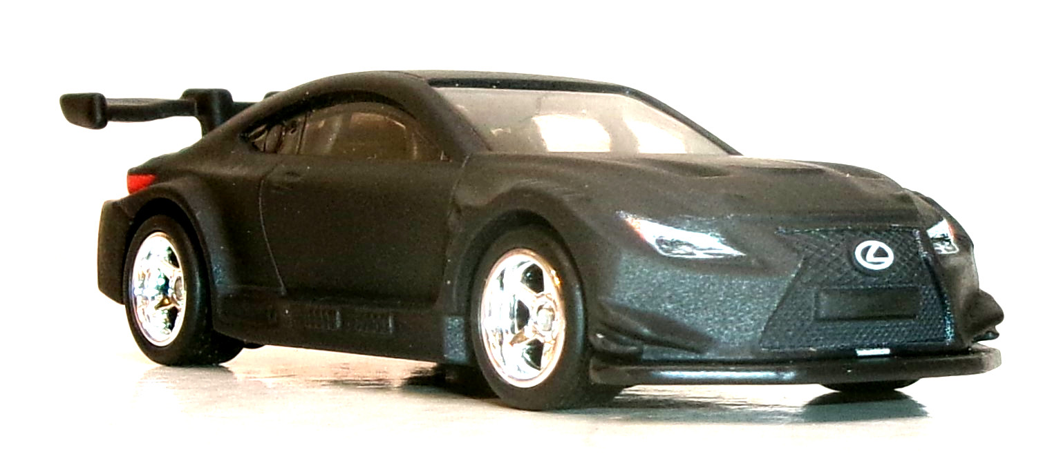 LOOSE 2023 HOT WHEELS PREMIUM 1:64 BLACK LEXUS RC F GT3 WHEEL SWAP REAL RIDERS