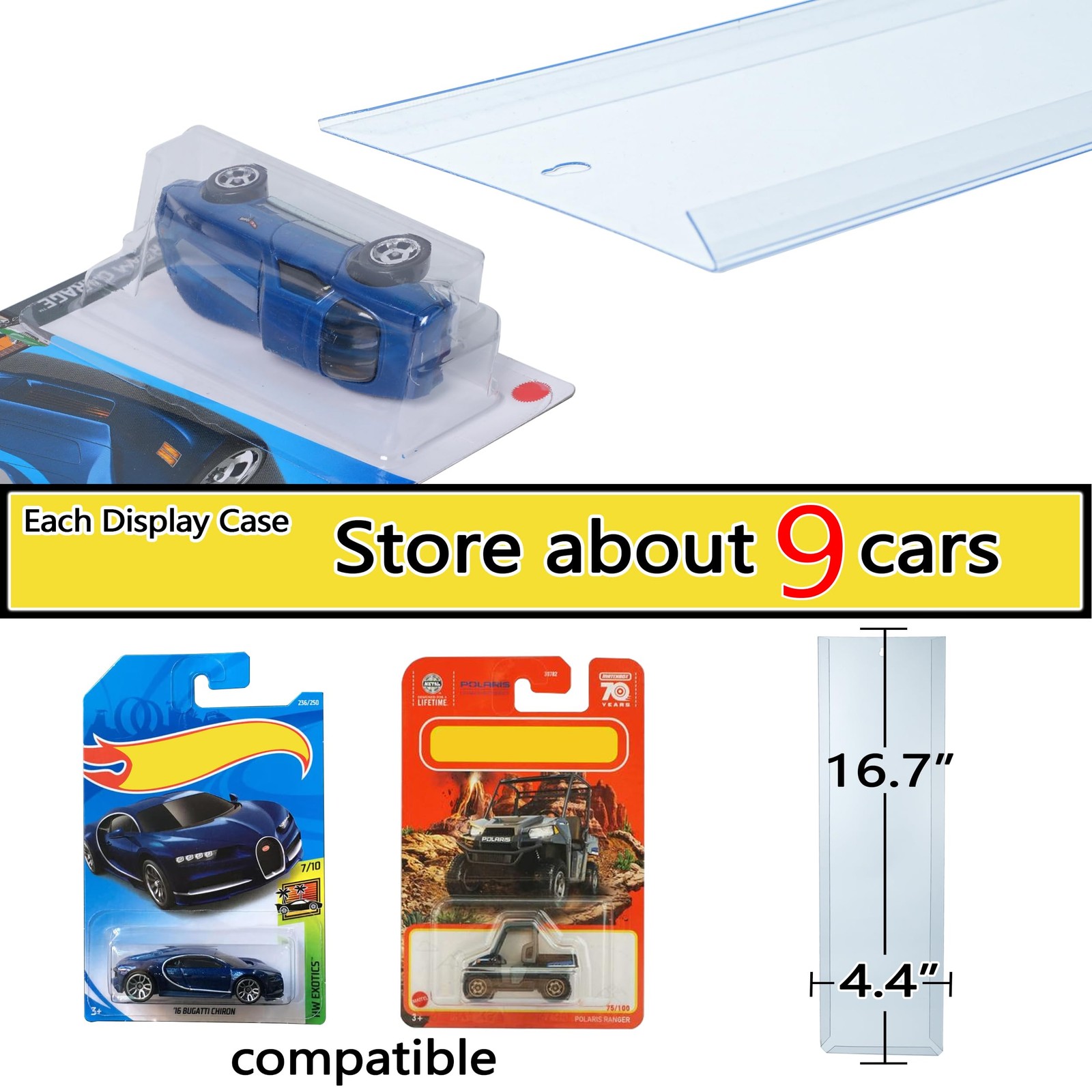 5 Pcs Diecast Display Case for Hot Wheels Matchbox Wall Mount Car Storage Shelf