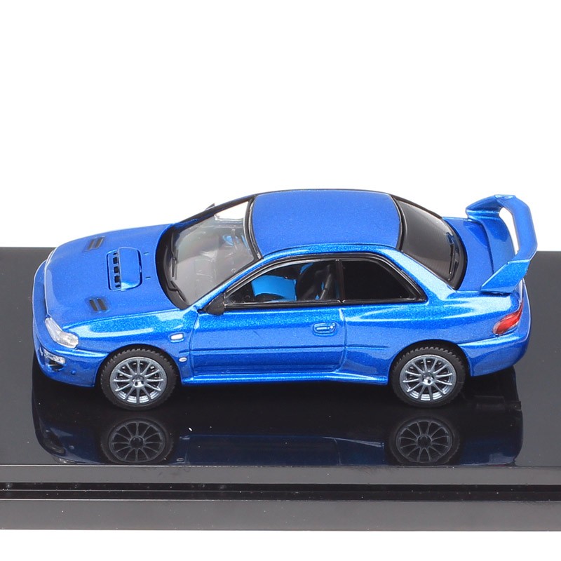 Blue Subaru Impreza 22B STI GC8 1:64 HJ64 Alloy Car Model – European Edition New