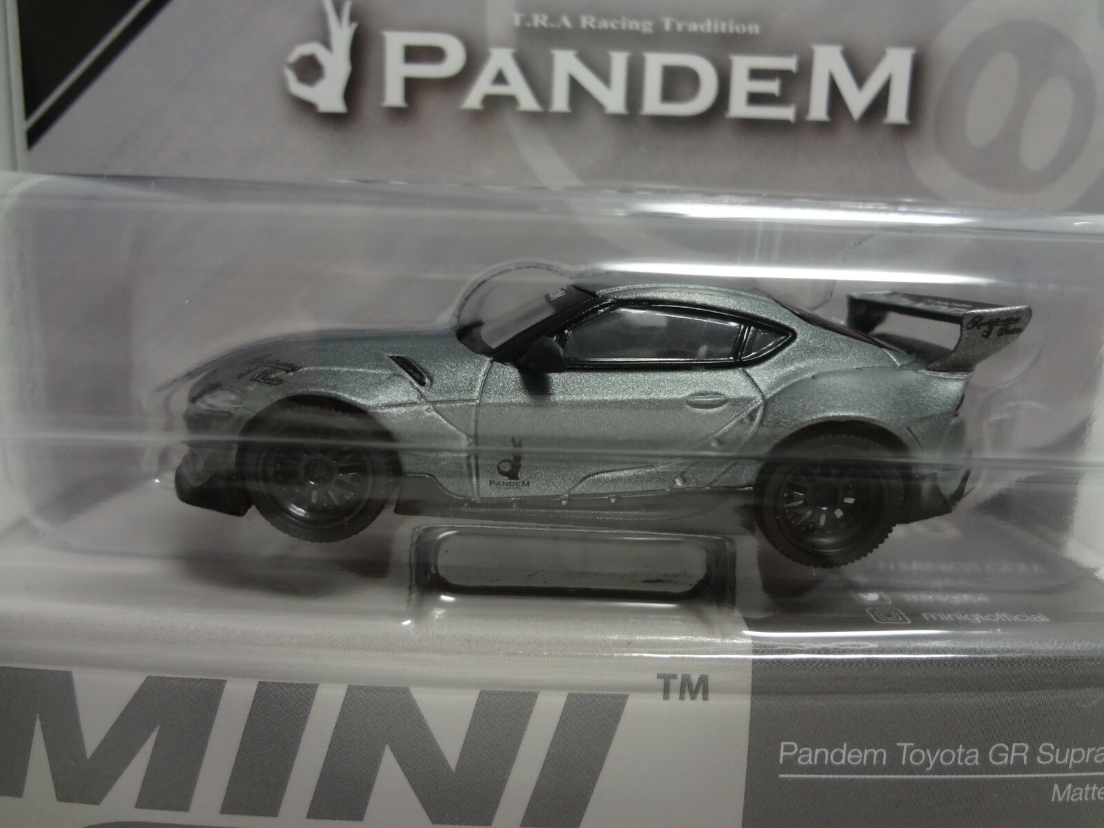 Mini GT Pandem Toyota GR Supra V1.0 Matte Gray 1:64 Scale