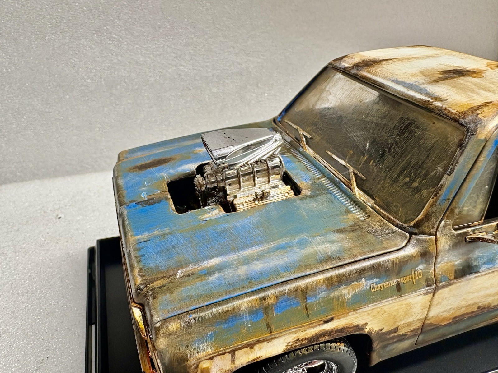 Weathered 1974 Chevrolet C-10 PRO Street Truck Cheyenne BARN FIND Abandoned Rust