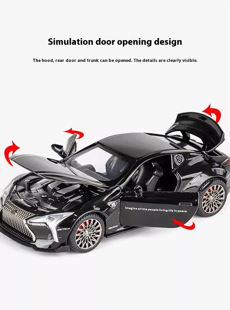 1:32 Lexus LC500 Alloy Sports Car Model Diecast Metal Toy Racing Car Vehicle