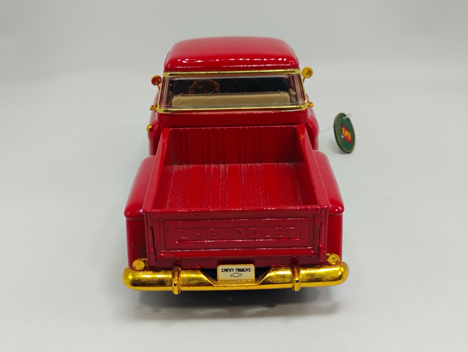 RARE Sunnyside 1:24 Scale Red 1955 Chevy Pickup Lowrider w/ Gold Dayton’s & Trim